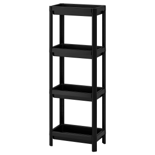 Ikea kúpeľňová polica čierna 23 x 36 x 100 cm